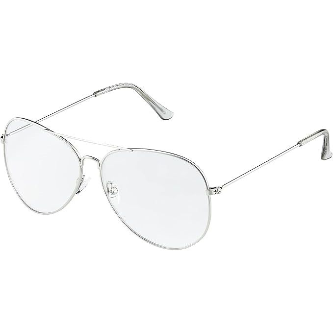 Clear Lens Square Metal Frame Glasses - Walter White Breaking Bad style
