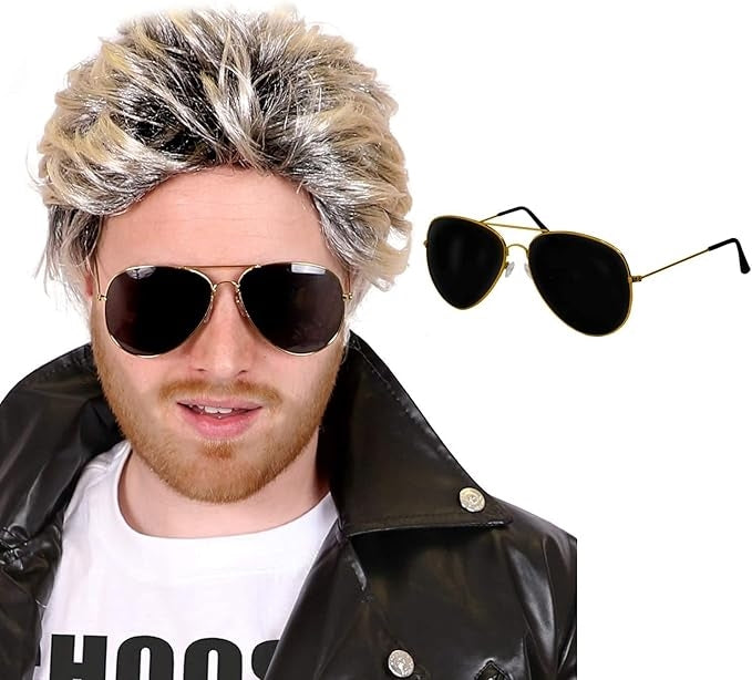1980's Pop Star George Michael Wig Sunglasses