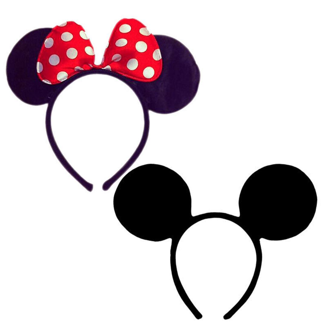 Minnie & Mickey Mouse Cartoon Ears on Headband - Manchester Fancy Dress