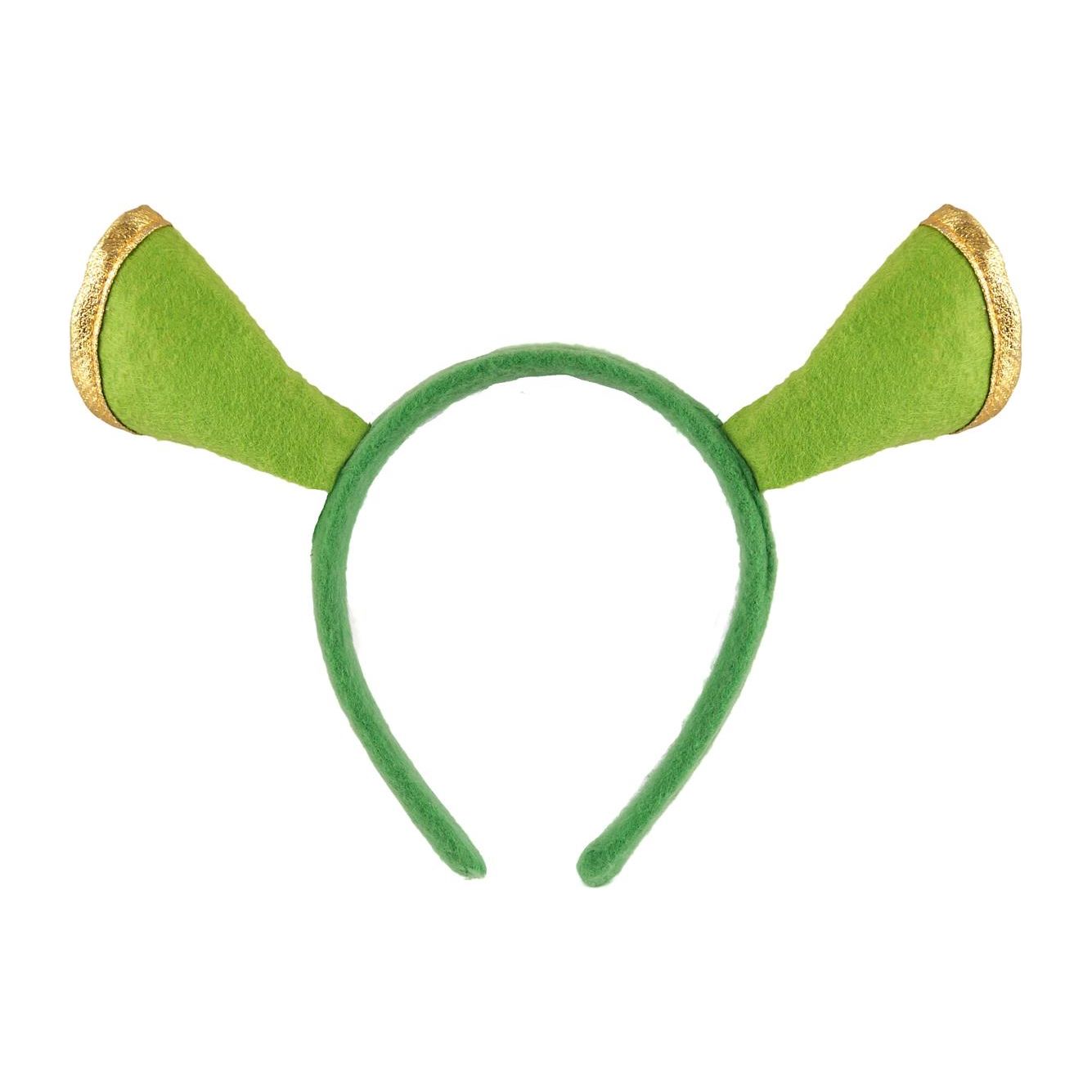 Green Shrek Ogre Ears on Headband - Manchester Fancy Dress