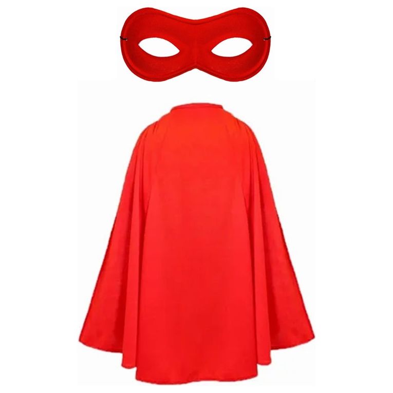 Adult 40 Inches Super Hero Capes & Eye Masks