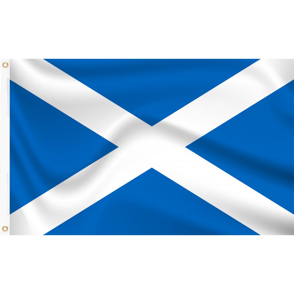 All Weather Scottish St Andrews 5ft x 3ft Flag with Eyelets - Manchester Fancy Dress