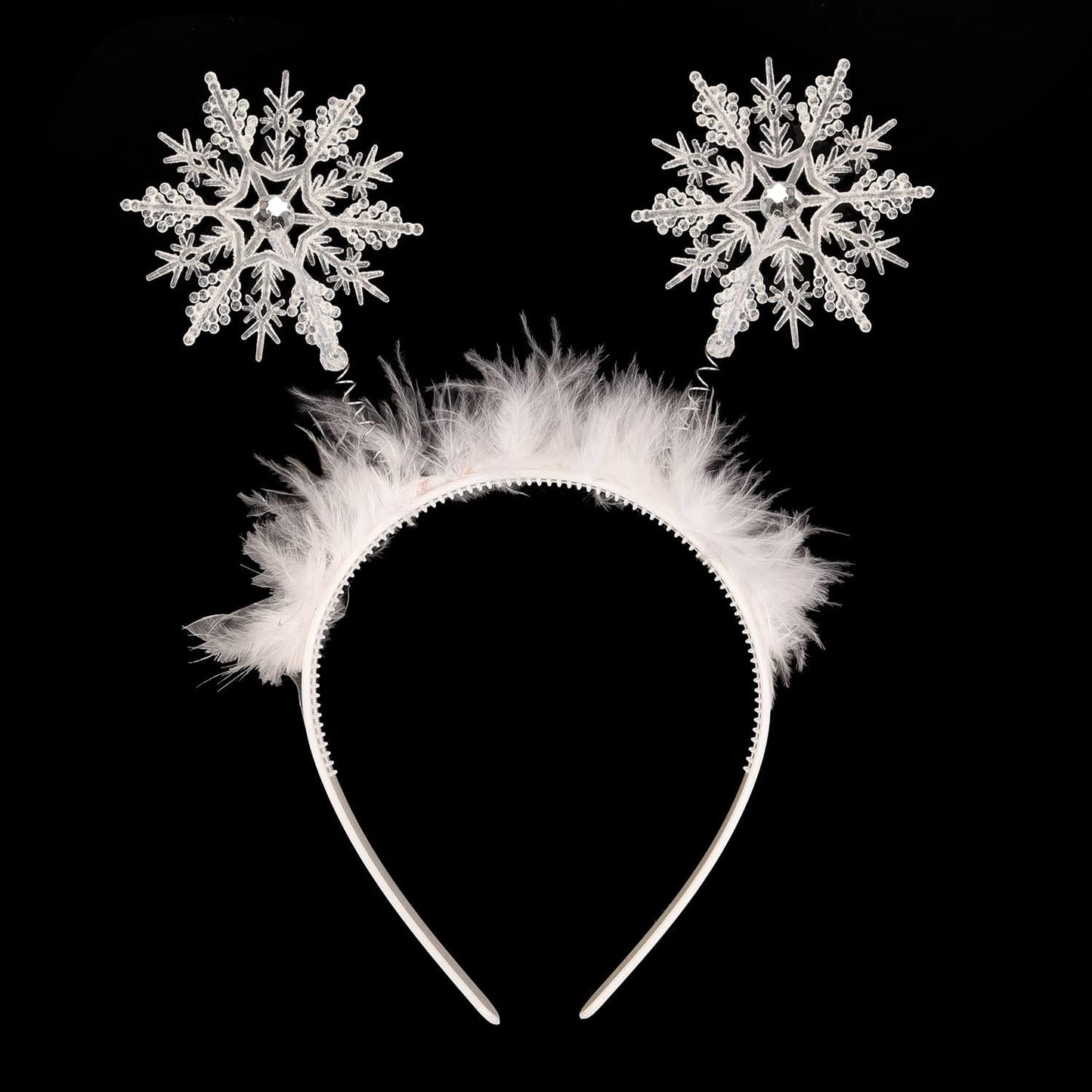 Icy White Festive Snowflake Headband