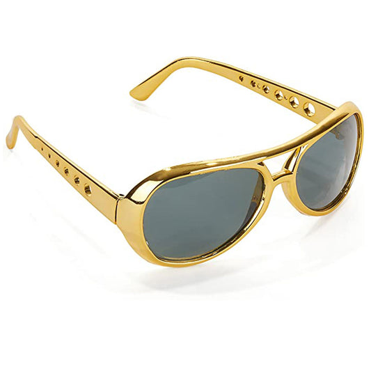 Gold Elvis Style Glasses