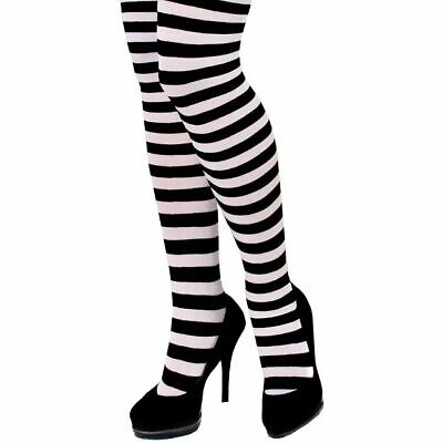 Adult Black & White Tights - Manchester Fancy Dress