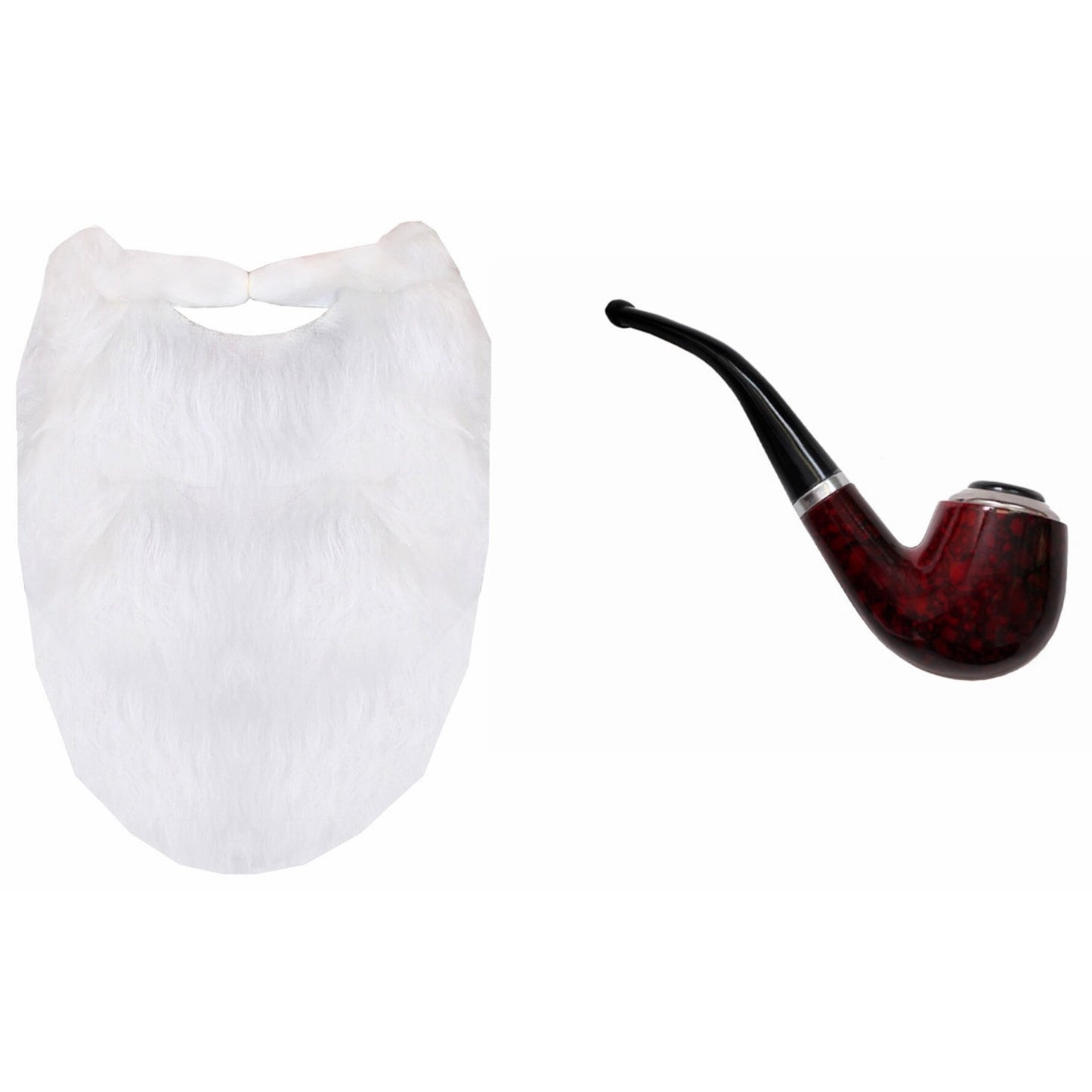 Uncle Albert White Beard & Pipe - Manchester Fancy Dress