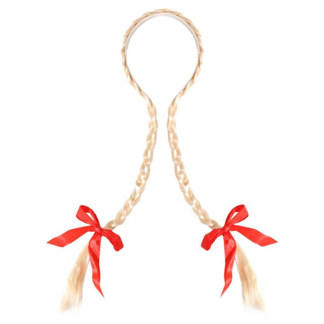 Plaits on Headband with Bows - Manchester Fancy Dress
