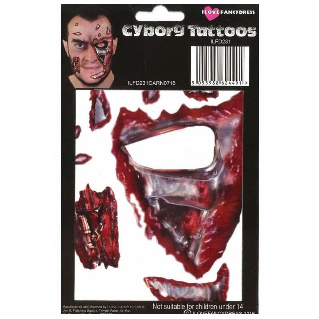 Halloween Faces Tattoos - Manchester Fancy Dress