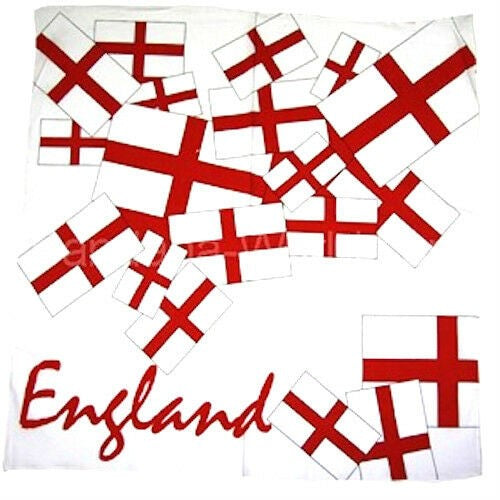 England Red & White Bandana - Manchester Fancy Dress
