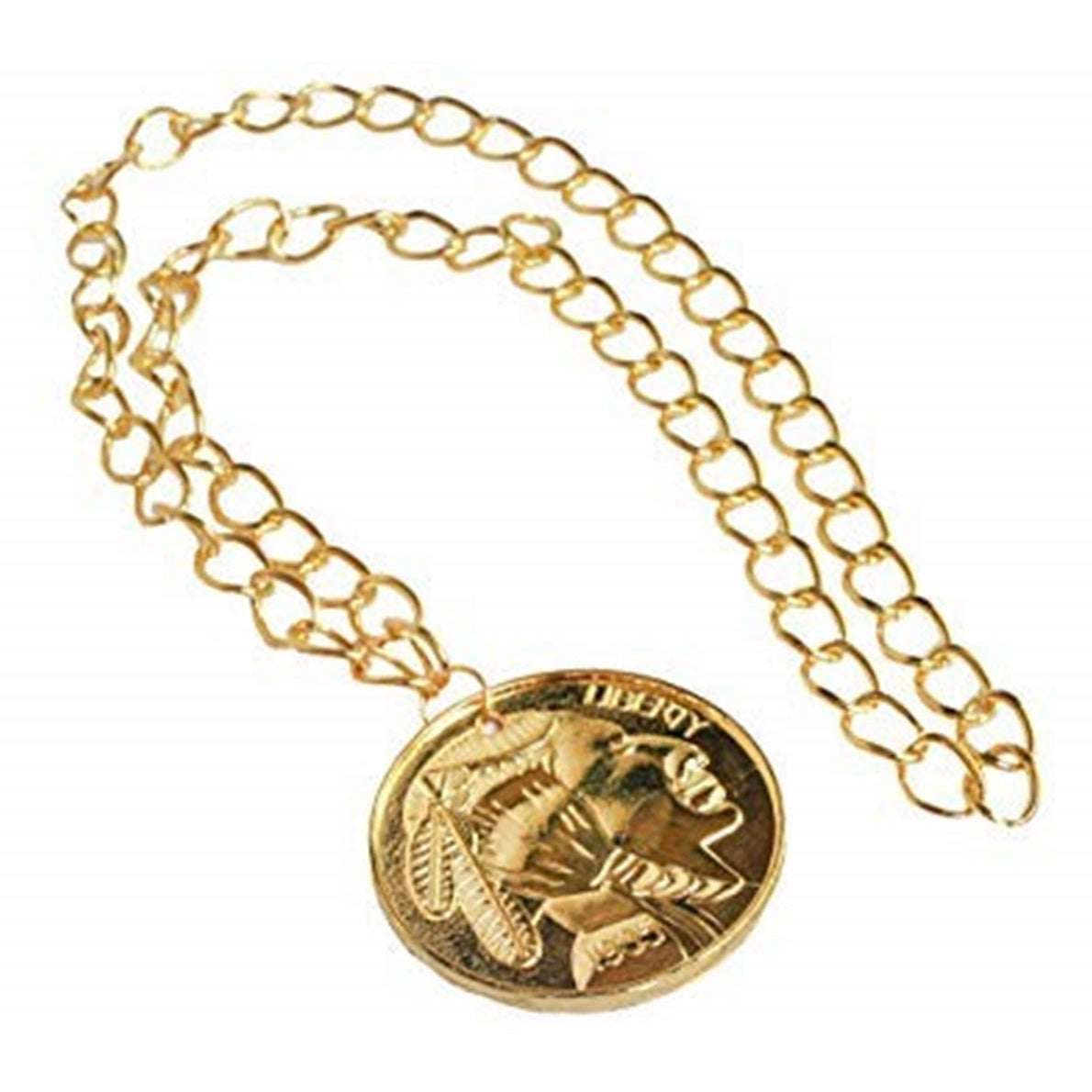 1970's Gold Pimp Medallion - Manchester Fancy Dress