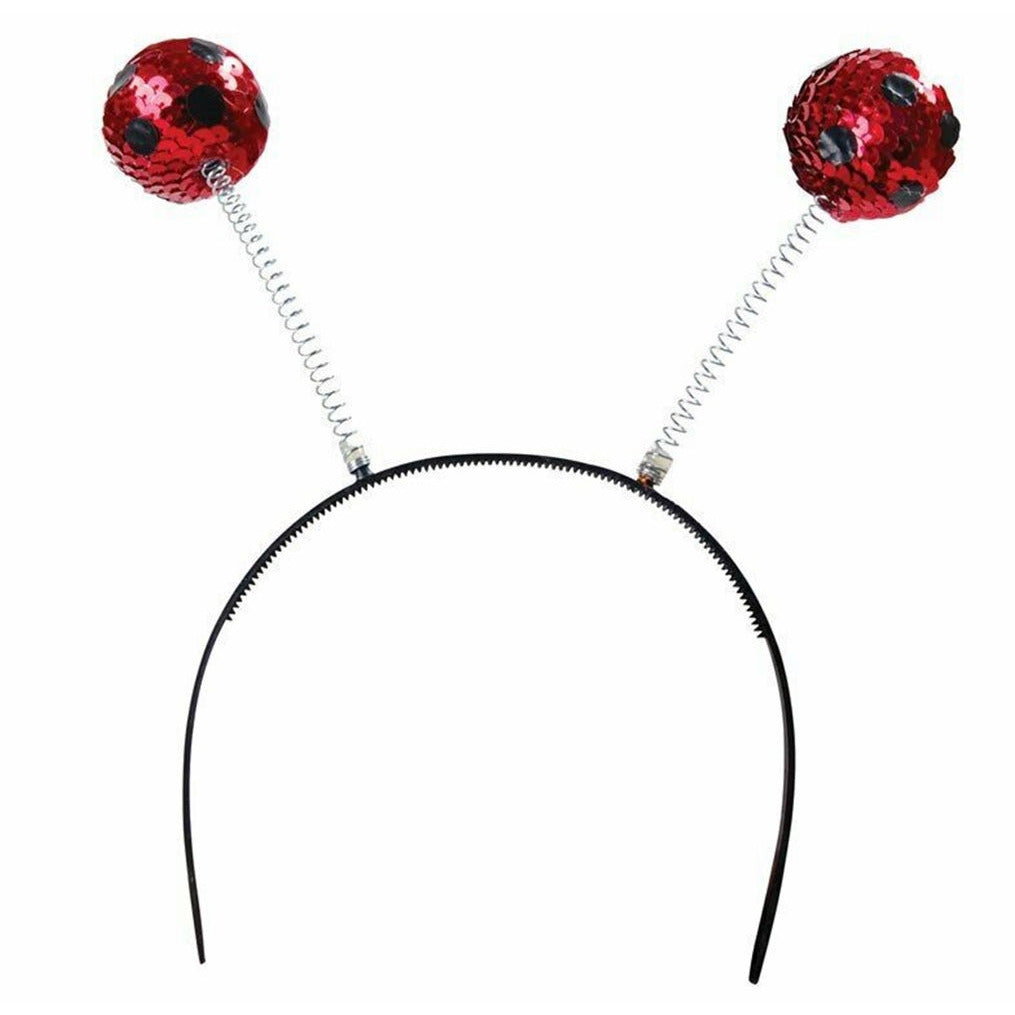 3 x Sequined Ladybird Head Boppers - Manchester Fancy Dress