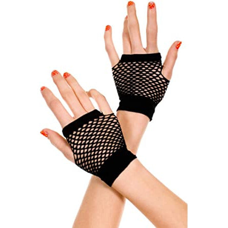 1980's Short Fishnet Gloves