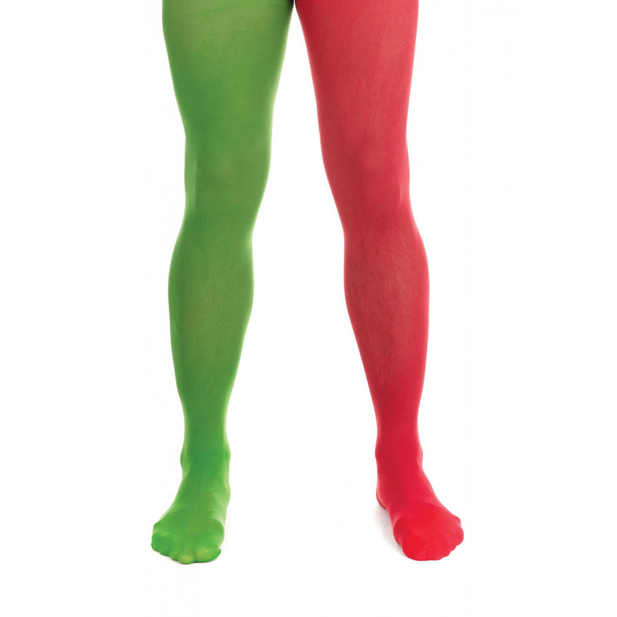 Christmas Red & Green Elf Tights - Manchester Fancy Dress