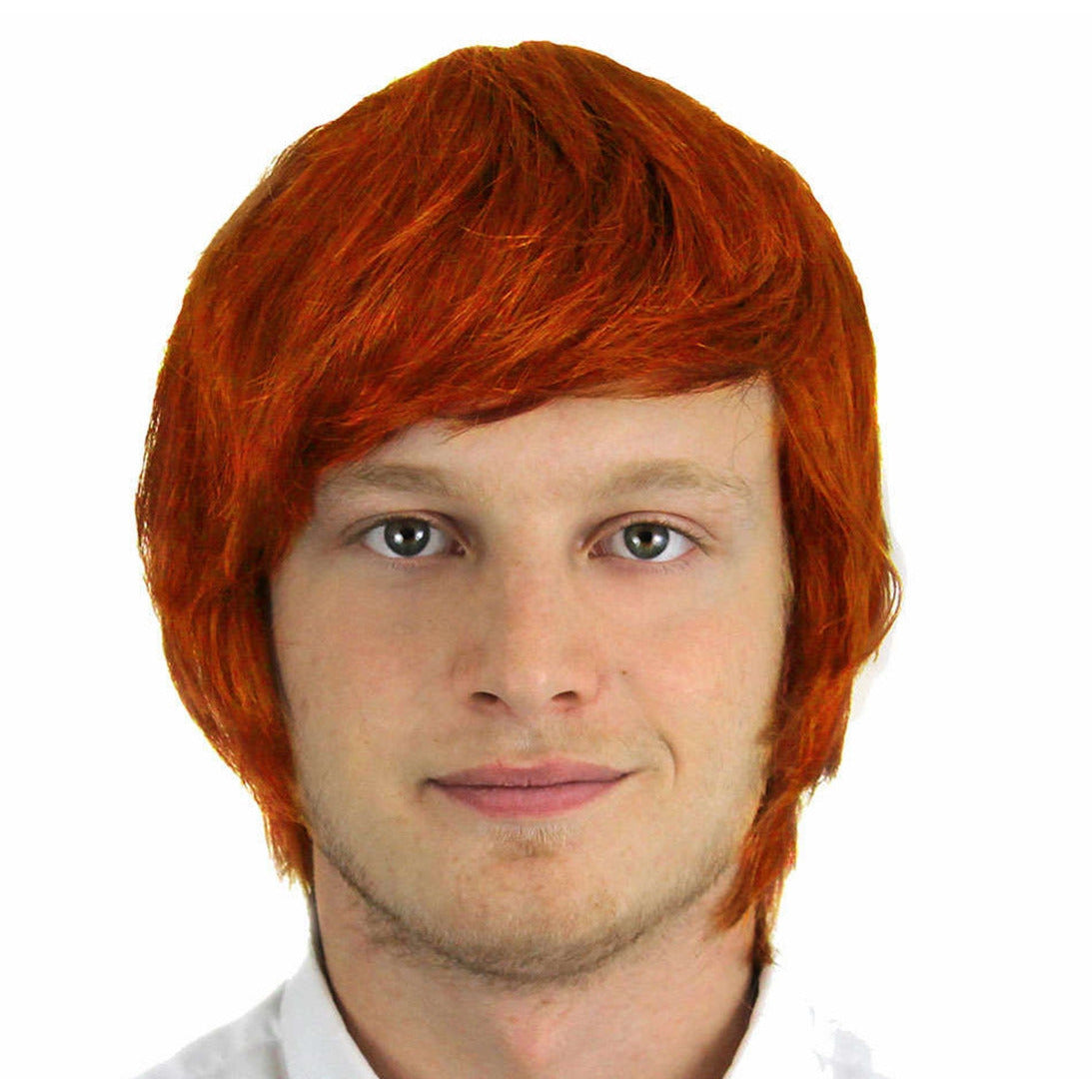 Men's Short Ginger Brown Black Blonde Silver Wigs - Manchester Fancy Dress