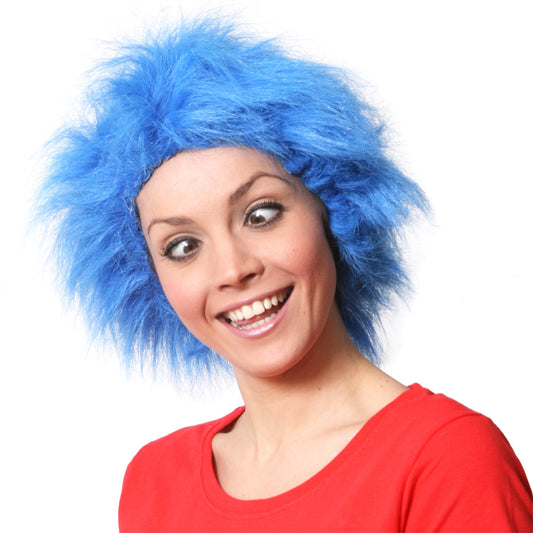 Adult Blue Cat in the Hat Thing Wig