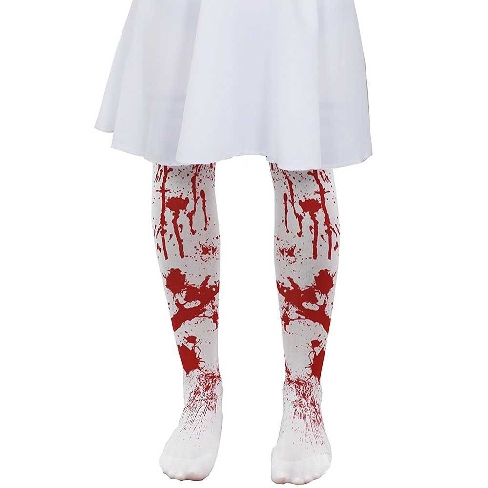 Childs Blood Splattered Tights - Manchester Fancy Dress