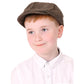 1920's Oliver Twist Peaky Blinder Brown Herringbone Cap