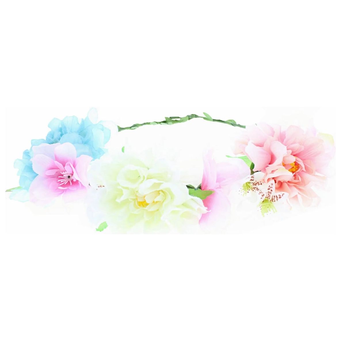 Boho Festival Flower Garland Head Crown - Manchester Fancy Dress