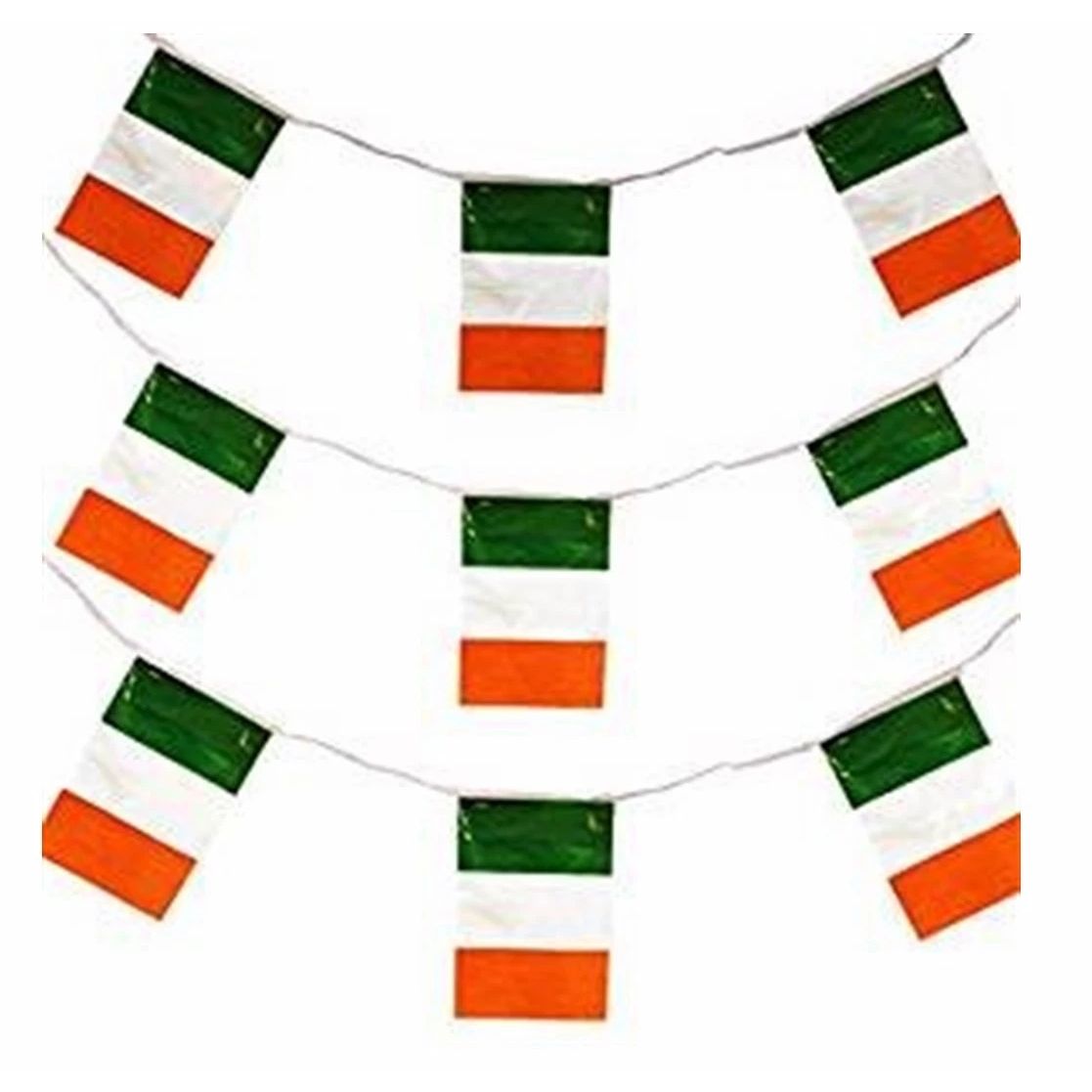 Irish Ireland World Cup Nylon Flags Bunting 24FT Pub Party Decoration