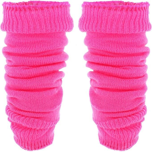 Neon 1980s Pink Legwarmers Dance Rave Fame Flashdance