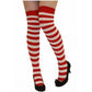 Ladies Red White Orange White Black Green Striped Over the Knee Socks - Manchester Fancy Dress