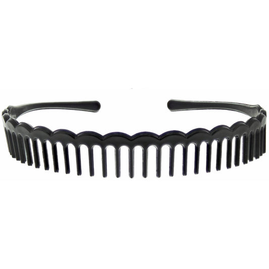 3 x Strong Black Comb Alice Bands - Manchester Fancy Dress