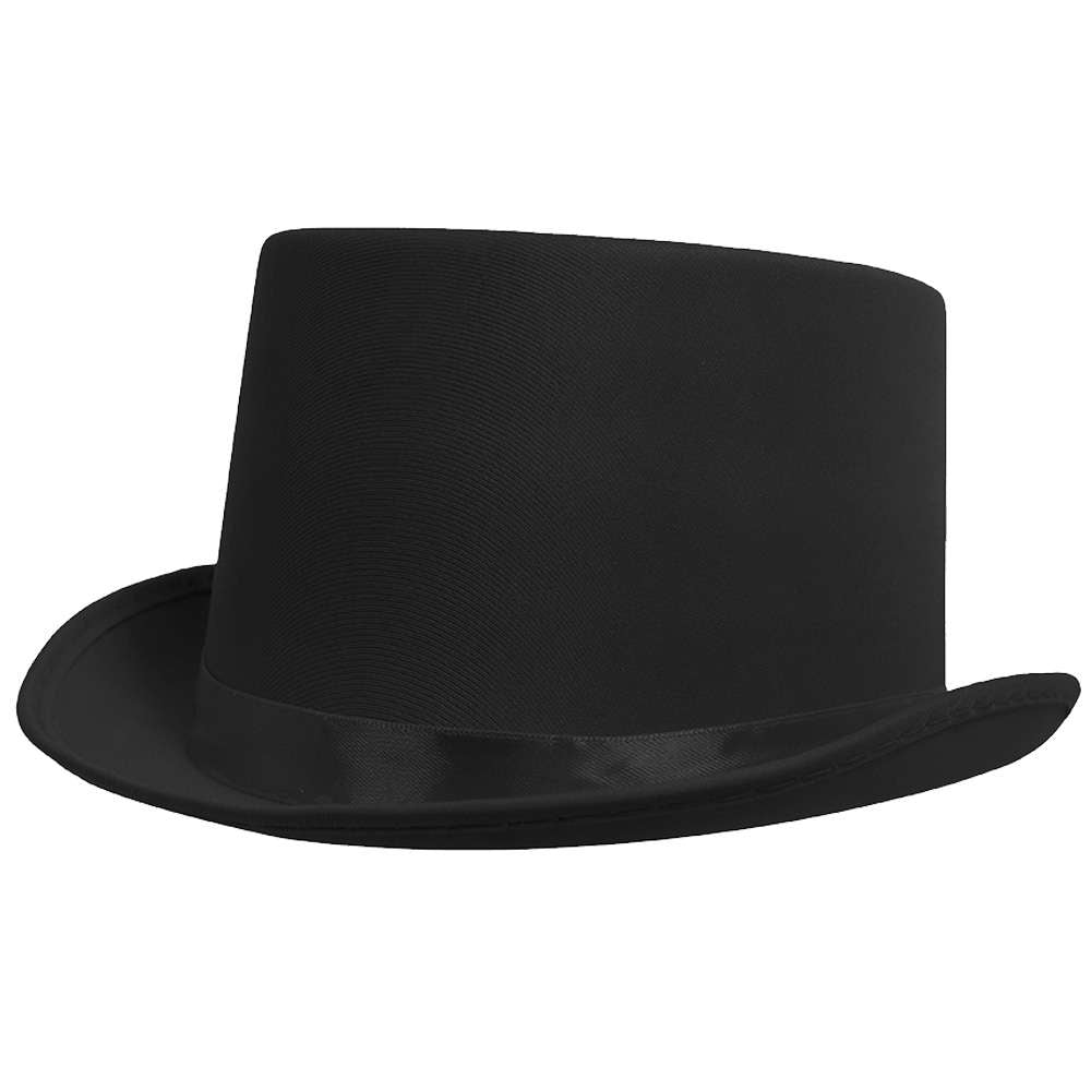 Deluxe Black Satin Top Hat - Manchester Fancy Dress