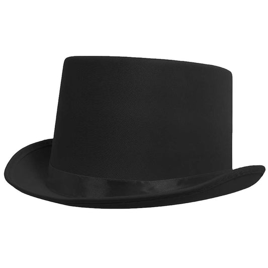 Deluxe Black Satin Top Hat - Manchester Fancy Dress