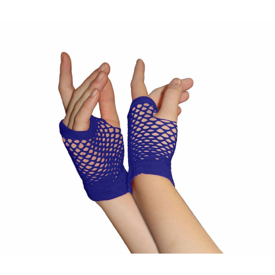 1980's Short Fishnet Gloves - Manchester Fancy Dress