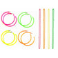 1980's Rave Neon Plastic Beads & Earrings - Manchester Fancy Dress