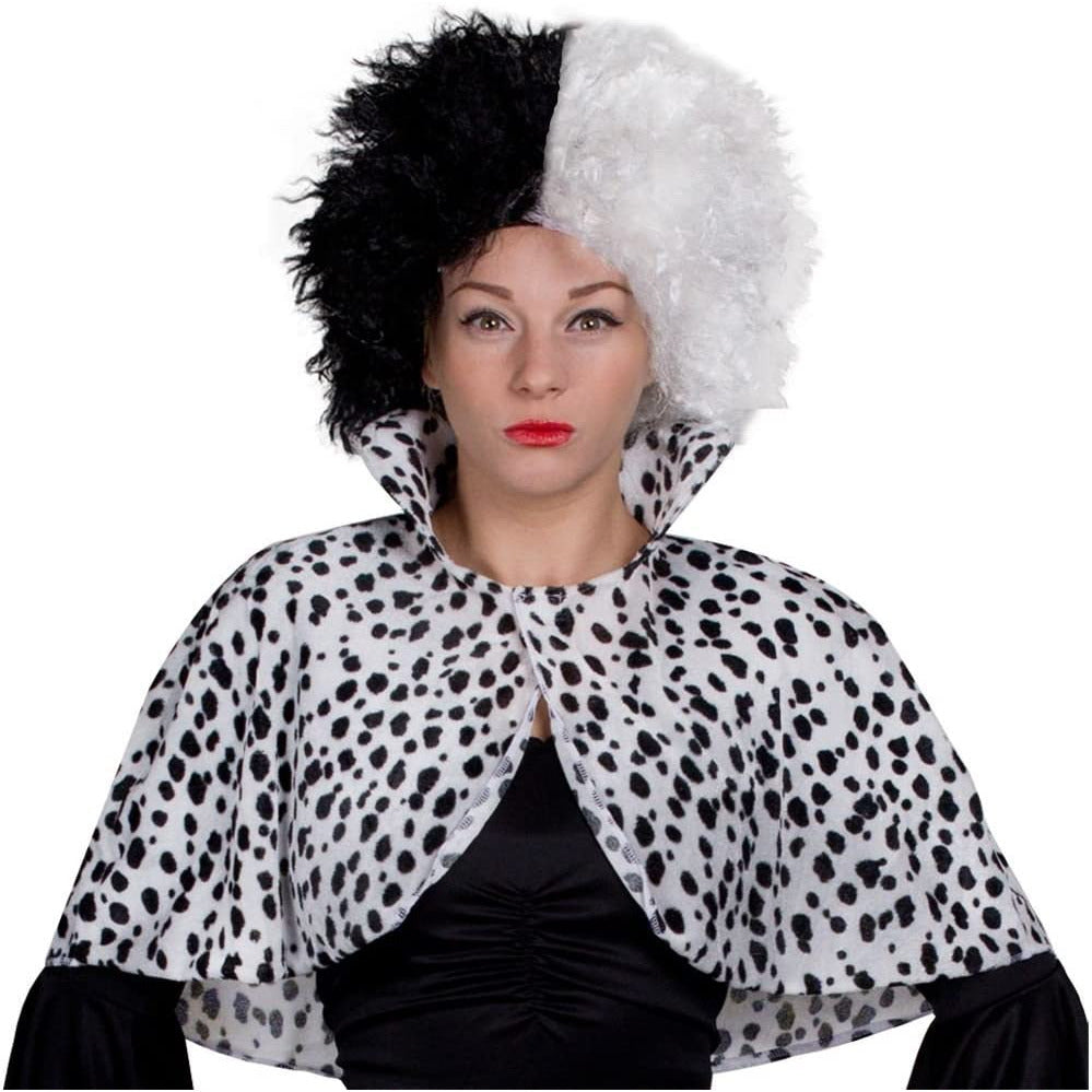 Ladies Dalmation Dog Lady Cape - Manchester Fancy Dress