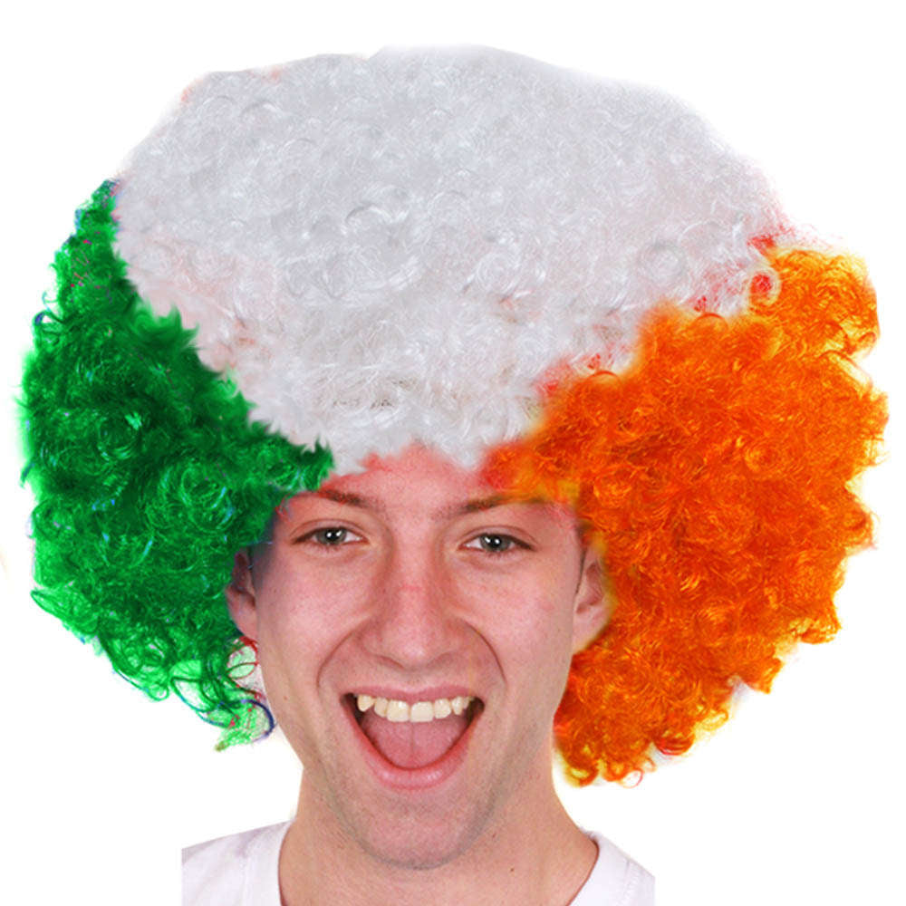 Football Rugby National Supporter's Afro Wig - Manchester Fancy Dress