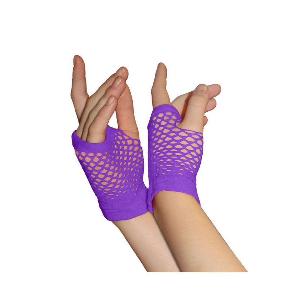 1980's Short Fishnet Gloves - Manchester Fancy Dress