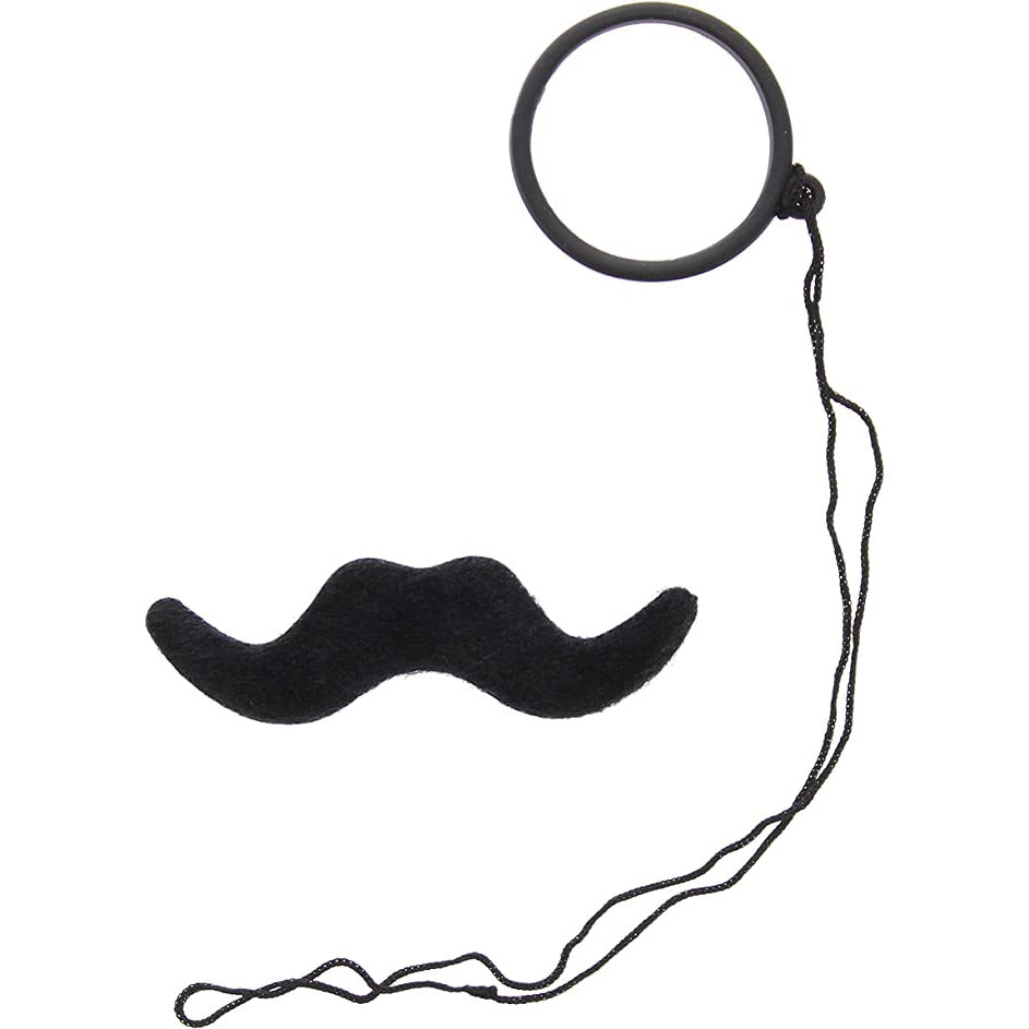 Tales of Old England Moustache & Monocle Set - Manchester Fancy Dress