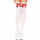 Hold Up Stockings with Satin Bows - Manchester Fancy Dress