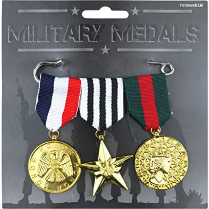 Set of 3 Army Military Medals - Manchester Fancy Dress