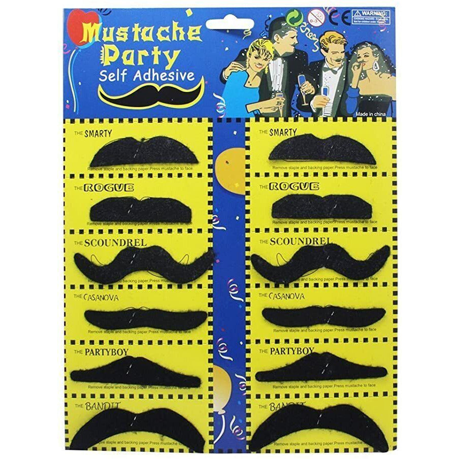 Selection of 6 Moustaches - Manchester Fancy Dress