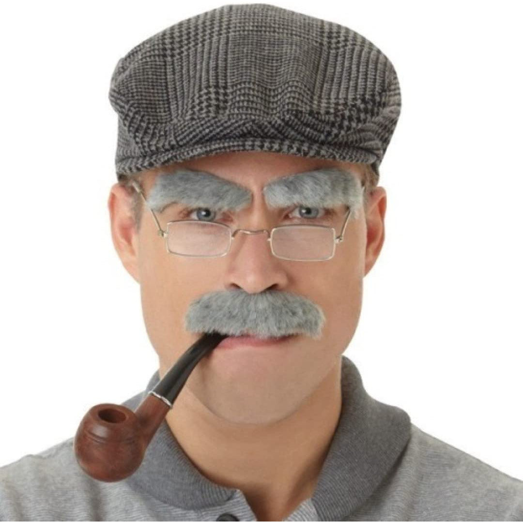 Old Man Eyebrows & Moustache - Manchester Fancy Dress